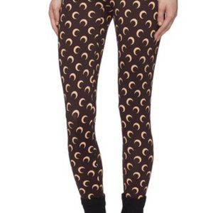 Marine Serre Inspired Brown Fuseaux Moon Leggings